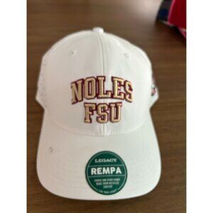 NEW Florida State Seminoles White Legacy Adjustable Hat Embroidered Logo